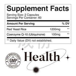 Oem/Odm Op Maat Gemaakte Rode Gist Rijst Coq10 Capsules Hart-En Cholesterolgezondheidssupplementen Rode Gist Rijst Kruidensupplementen - Product Image 2