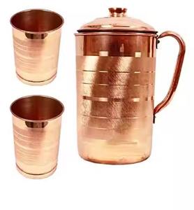 Export Quality Traditional Design Copper <b>Jug</b> Polished Surface Best for Ayurveda and Gifting Purpose from Indian Supplier - Product Image 3