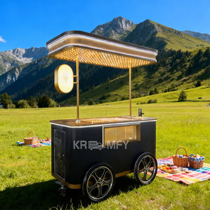 Tricycle mobile électrique entièrement équipé pour la vente de glaces roulées, camion, remorque, chariot, voiture avec roues de congélateur, 2025 - Product Image 6