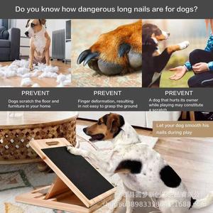 Cross-border wooden dog <b>scratching</b> <b>post</b> with pull-out treat hiding box, height adjustable, dog nail <b>scratching</b> <b>post</b>, claw - Product Image 2