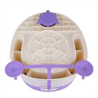 Seggiolino da Bagno per Neonati con Supporto Lombare Sicuro, Ventose Antiscivolo, Sedia da Bagno per Bambini in Materiale PP+TPR, Certificato CE per 0-18 Mesi