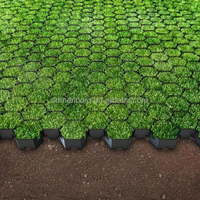 Grille de protection en plastique PP au design moderne pour allées de jardin, pentes, espaces verts scolaires, parkings, allées de voitures et protection du béton - Terrassement