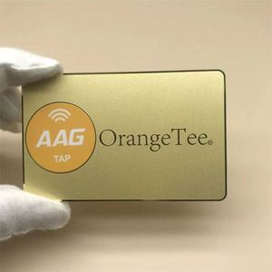 Carte de visite en métal NFC à prix avantageux avec boîte - Product Image 6