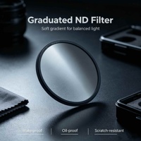 OEM GC-GRAY 77mm/82mm ND Neutraldichte Wasserdichter Glasfilter mit Aluminiumrahmen für Fotografie und Kamerabeleuchtungskontrolle