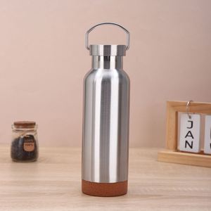 กระบอกน้ำกีฬาสแตนเลสสตีลสีเงินแบบไม่มีฉนวนกันความร้อน - Product Image 3
