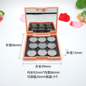 Paleta de maquillaje magnética vacía con 12 compartimentos y 12 pozos para sombra de ojos, iluminador, rubor, contorno, organizador de almacenamiento, estuche de plástico - Product Image 4