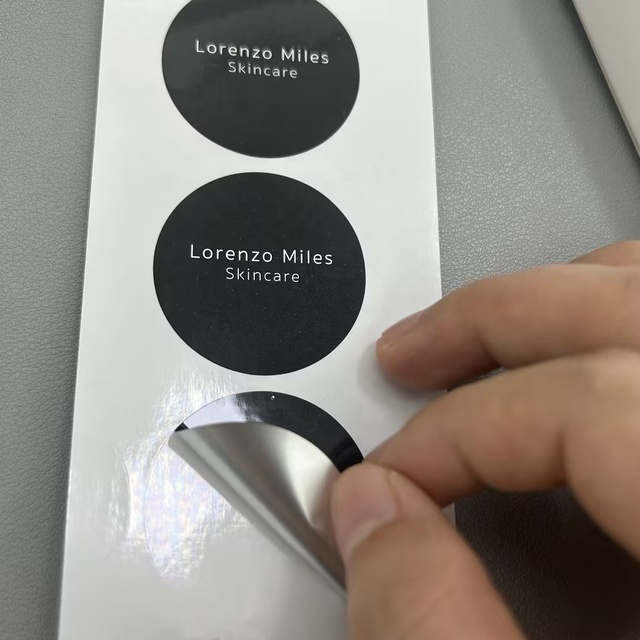 Private Design Labels Maker Self Adhesive Waterproof Transparent PET Material Sticker Paper Custom Printing Labels Packaging
