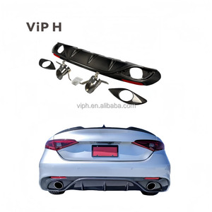 Nuevo Kit de Carrocería Viph para <span class=keywords><strong>Alfa</strong></span> <span class=keywords><strong>Romeo</strong></span> Giulia <span class=keywords><strong>2.0</strong></span>, Parachoques Deportivo Mejorado de Fibra de Carbono, Difusor Trasero, Color Negro Carbono, Ajuste Original - Product Image 1