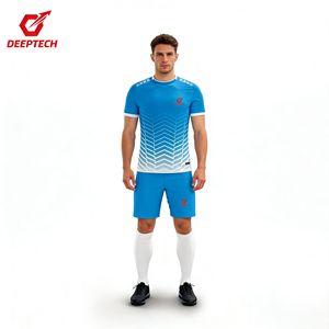 Jersey sepakbola kustom seragam sepakbola OEM set Teamwear kualitas tinggi dari pabrik sumber untuk pesanan grosir grosir di seluruh dunia - Product Image 4