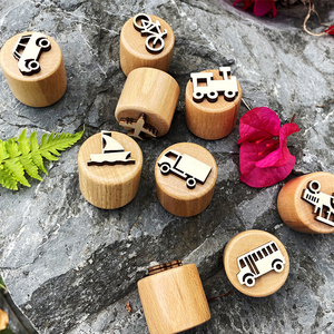 Timbro in Legno Naturale per Pasta Modellabile, Artigianato Fatto a Mano - Product Image 6