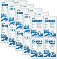 Pack de glace sèche en gel pour glacière alimentaire jetable en plastique personnalisable avec logo, feuille de congélation avec logo pour boîte à lunch