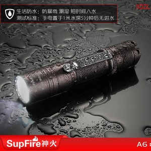 ซุปเปอร์ไฟร์ A6 ไฟฉายแบบชาร์จไฟได้ 10W 2000mAh ระยะ 200 ม. ไฟฉายยุทธวิธีกลางแจ้ง - Product Image 4