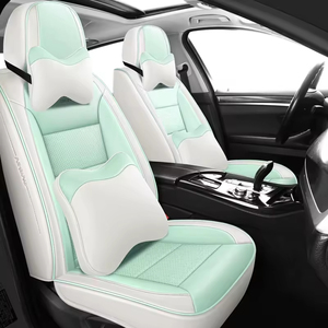 High Quality Eco-Friendly PU Leather Full Set Car Seat Covers Universal Fit for Accord Luxury Interior Decoration Protection
