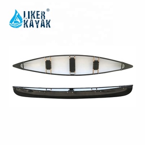 Canoë-kayak en polyéthylène <span class=keywords><strong>pour</strong></span> 3 ou <span class=keywords><strong>4</strong></span> <span class=keywords><strong>personnes</strong></span> avec pagaies - Product Image 1