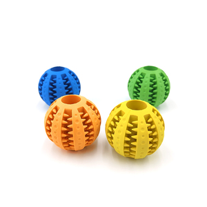 Yüksek kaliteli interaktif saf kauçuk köpek bite çiğneme yüksek sıçrama köpek topu oyuncak küçük orta pet için - Product Image 3