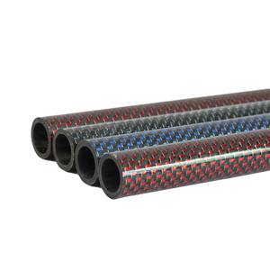 Tube en fibre de carbone coloré, résistant aux UV, pour présentoirs de vente au détail, tailles personnalisées, anti-décoloration, léger, finition lisse, 100 % carbone - Product Image 5