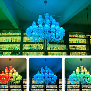 Custom Retro Crystal Chandelier, LED Matrix Pendant <b>Light</b> for Bar, KTV & Commercial <b>Spaces</b> - Product Image 4