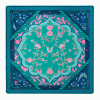 Tapis de Mahjong Absorbant, Livraison enroulée sans plis, Rose Vif Édition Règles de Mahjong Chinoiserie Saisons Estivales