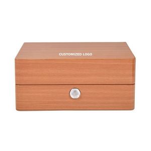 En stock, vente en gros, boîte d'emballage pour montre en bois avec logo personnalisé, boîte en bois - Product Image 3