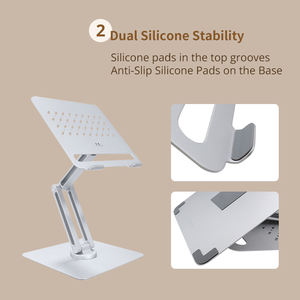 <span class=keywords><strong>Support</strong></span> pour <span class=keywords><strong>ordinateur</strong></span> <span class=keywords><strong>portable</strong></span> MK871, rotatif à 360 degrés, réglable en hauteur, pliable, <span class=keywords><strong>support</strong></span> de tablette pour <span class=keywords><strong>ordinateur</strong></span> <span class=keywords><strong>portable</strong></span> de bureau - Product Image 3