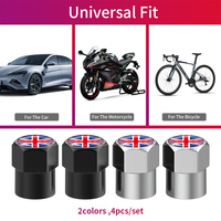 Bouchons de valve de mini pneu solides avec logo anglais Nouvel état Vap de pneu de voiture en métal