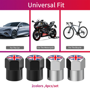 Mini tapas de válvula de neumático sólidas con logotipo de Inglaterra Nueva condición Neumático de coche de metal Vap - Product Image 3