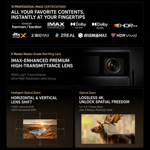 Proyector de Cine en Casa Inteligente XGIMI RS30 <span class=keywords><strong>Pro</strong></span> Max, Láser 4K, 4800 Lúmenes, HDR, Proyector para Películas y Juegos, RS30 Ultra Max, RS30 Ultra, RS30Pro - Product Image 2