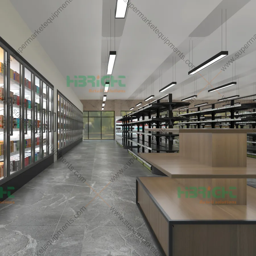 New Style Professional Customized Size Supermarket Interior 2D 3D Layout Design Renderings Service