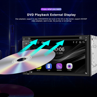 Podofo Reproductor DVD para Coche de 6,2 Pulgadas Autoradio 2 DIN Carplay Android Auto GPS FM BT Pantalla Táctil Reproductor MP5 para Coche