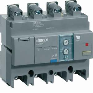 HBB161H Personalizzabile con blocco differenziale Hagers h3 x250 4P 160A regolabile - Product Image 1