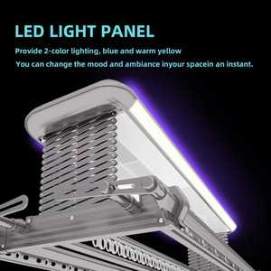 Sèche-linge électrique à séchage rapide, monté au plafond, avec protection contre les acariens UV et protection contre les surcharges, idéal pour les appartements - Product Image 3