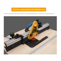 Soporte Trasero para Máquinas de Grabado, Fresadoras Eléctricas y Recortadoras de Bordes, Banco de Trabajo para Máquina de Grabado Invertida para Trabajos de Carpintería y Bricolaje