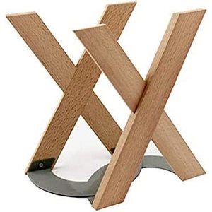 X-Shaped Wooden Desktop <b>Bookend</b> For Books And School Supplies Organizer - Product Image 3
