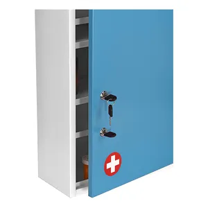 橱柜保温不锈钢壁挂式储物水槽医用塑料急救包金属防水药柜