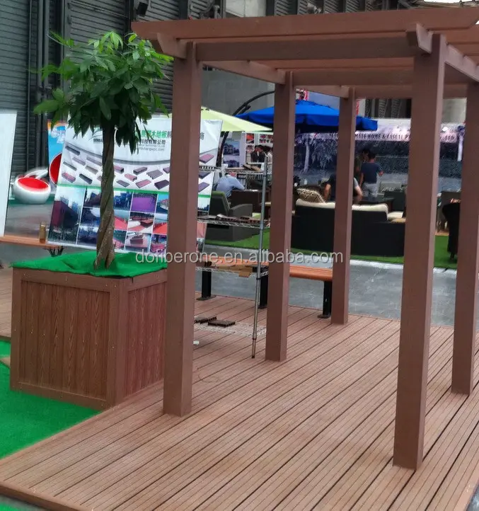 Ahşap kompozit plastik wpc pergola