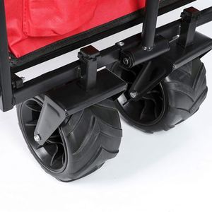 Carretilla Plegable Reforzada Cromada con Diseño de 4 Ruedas para Uso en Exteriores, Picnic y Playa - Product Image 4