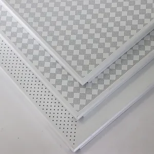 Faux plafond en aluminium perforé matériaux