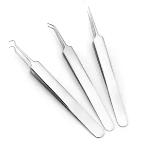 Edelstahl Fabrik Beauty Tool Akne Nadel Pickel Pin Squeezer Mitesser Entfernung Pinzette Cell Clip Set