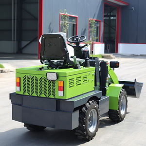 नए उत्पाद मिनी 1 टन इलेक्ट्रिक स्पष्ट स्किड स्टीड लोडर बिक्री के लिए 500 किलोग्राम क्षमता बकेट मल्टी-फंक्शन मशीन के साथ - Product Image 6