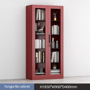 Armoire de classement moderne en acier réglable à grain de bois avec tiroirs verrouillables pour utilisation en salle de sport - <span class=keywords><strong>Rangement</strong></span> de bureau commercial - Product Image 4