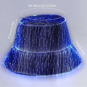 Xinyuan <span class=keywords><strong>lumisonata</strong></span> LED mũ với biểu tượng tùy chỉnh Rave xô hat 7 màu sắc ánh sáng lên bên mũ - Product Image 6