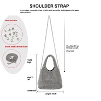 Sac seau de luxe pour enfants orné de diamants étincelants, sac à main haut de gamme pour propriétaires de boutiques