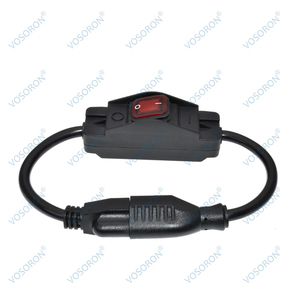 Outdoor Extension <strong>Cord</strong> with On/Off Waterproof Switch, <strong>Heavy</strong> Duty US Nema 5-15P to 5-15R Male to Female Black SJT Extension <strong>Cord</strong> - Product Image 3