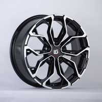 Jantes en alliage haute performance pour voitures particulières Renault Megane Clio RS, 17x7 ET40 5x114.3, finition noire usinée, haute vitesse et stabilité