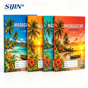 Cuaderno escolar <span class=keywords><strong>francés</strong></span> <span class=keywords><strong>de</strong></span> Madagascar, 96 páginas, 55 g/m², cuaderno Seyes, 220x170 mm, cuaderno personalizado con encuadernación cosida a caballo - Product Image 1