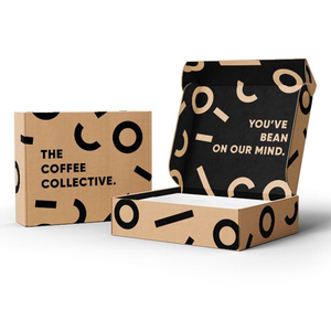 Boîte cadeau pliante de luxe en carton ondulé avec logo personnalisé, fabrication OEM, emballage d'expédition, matériaux écologiques recyclés, doublure en éponge - Product Image 2