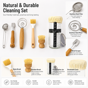 Brotfermentations-Werkzeugset (<span class=keywords><strong>7</strong></span>-teilig), Brotmesser, Schneebesen, Brotbackschneider und andere Werkzeuge - Product Image 2