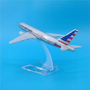 Modèles d'avions en alliage moulé sous pression <span class=keywords><strong>Airbus</strong></span> et Boeing de 14 cm et 16 cm, ornement d'aviation avec base de présentation - Product Image 2