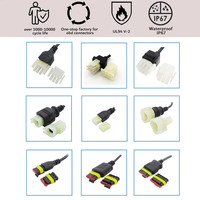 Adaptor Konektor Multi Pin Tahan Air 12v 2 3 4 5 6 Inti Steker Soket Kabel Listrik Kelautan yang Dapat Disesuaikan