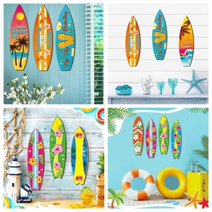 Décoration de planche de surf en bois, enseignes de plage, lettres de table en forme de tongs, décoration de bar tropical, décoration de planche de surf pour la maison - Product Image 2